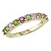 14k Yellow Gold Multi Tourmaline Band