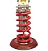 21" Red Steel and Aluminum Coilover NASCAR Inspired Automotive Spring Table Lamp (Pair)