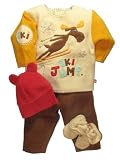 Applique Pullover Outfit #3 - Moose - Multi-colored - 0-6 Mths