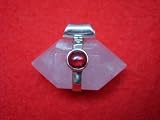 Double Terminated Rose Quartz with Garnet