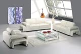 VG-086W Modern White Leather Living Room Furniture