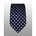 Fleur De Lis Necktie, Designer Ties for Men (Navy Blue)