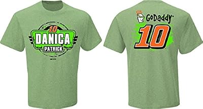 Danica Patrick #10 NASCAR Go Daddy Fan Up T-Shirt-Green