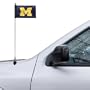 Michigan Wolverines 4" x 5.5" Navy Blue Car Antenna Flag
