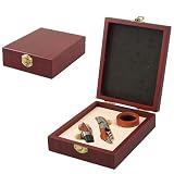 Picnic Time Chianti 3 Pc. Wine Access. Boxed Set w/ Rosewood Inlay (Dark Burled Wood)