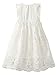 Bow Dream Off White Peach Vintage Lace Sleeveless Flower Girl's Dress