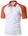 Xpril Men's 180-200 TC Luxurious Pique Raglan Short Sleeve POLO T Shirt