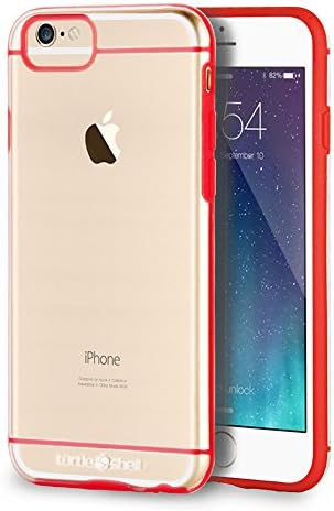 iPhone 6 Clear Case, Turtle Shell™ [Ice Shell] iPhone 6 (4.7") Clear Hybrid with TPU Rubber Bumper, Slim Fit (TS-I-100-HP) (Clear / Hot Pink)