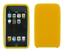 2nd Generation Ultra Thick 1mm Premium Silicone Skin Case Cover with Screen Protector for iPod Touch 8gb 16gb 32gb MP3 Player+ Bonus Young Micro Shoe Silicone Skin Pouch compatible with Nike+ Sensor - 6 Color Options, 2nd Gen Yellow