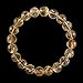 BRCbeads Gemstone Bracelets Citrine Natural Gemstone Birthstone Handmade Crystal Beads Elastic Stretch 10mm 7.5 Inch with Gift Box Unisex