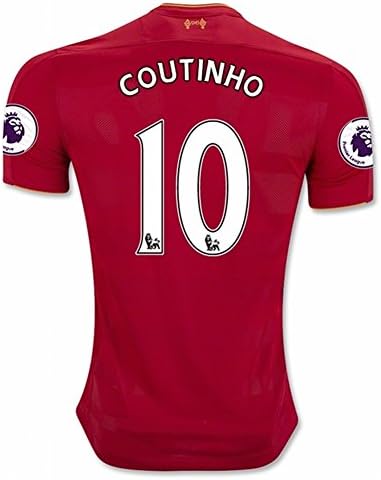 2016 2017 New Soccer Jersey Liverpool COUTINHO 10 Home Jersey Red