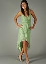 Accordion Pleat Hi-Lo Formal Dress for Bridesmaid Formal Prom