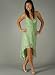 Accordion Pleat Hi-Lo Formal Dress for Bridesmaid Formal Prom