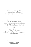 Law of monopolies : competition law and practice in the USA, EEC, Germany and the UK