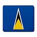 Saint Lucia Flag Mouse Pad
