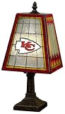 Kansas City Chiefs 14 Inch Art Glass Lamp
