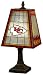 Kansas City Chiefs 14 Inch Art Glass Lamp