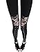 PrettyGuide Women's Wonder Woman Doodle Comics Alphabet Print Lycra Leggings Pants