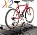 Rooftop bike carriers allow road racers, mountain bikers and cycling hobbyists on vacation to transport their bicycles on the roof of the car. Transporting a bike in this manner eliminates the possibility of chips and cracks to the frames brought on by pebbles and debris from the road, which is a common problem with bike carriers that mount to the trunk of the vehicle as opposed to its roof. Of course, not all rooftop bike carriers are created equal, and to find the best rooftop bike carrier, you must look not only to your car's make and model for compatibility, and the kind of mount you prefer.