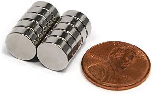 CMS Magnetics® Grade N52 Dia 3/8''x1/8" The Strongest Neodymium Magnets Patent Licensed Lot 10