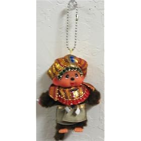 Monchhichi World Costume Egypt Keychain Plush Doll