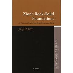 Zion's Rock-Solid Foundations (Oudtestamentische Studien)