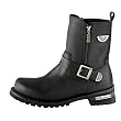 Milwaukee Motorcycle Clothing Company Afterburner Leather Women's Motorcycle Boots (Size 9C, Black)