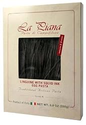 La Campofilone Squid Ink Linguine Artisan Egg Pasta, 8.8 ounces