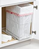 ClosetMaid 3024 Sliding Kitchen Trash Bag Holder, White