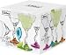 Libbey Set Of 4 Margarita Colored Glasses