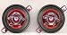 Pair of Brand New Volfenhag Zx832r 3.5" 300 Watt 2 Way Coaxial Car Speakers