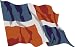 PEMA Sticker Flag Decals A-LS47 Dominican republic - Dominikanische Republik 15 cm colored flag