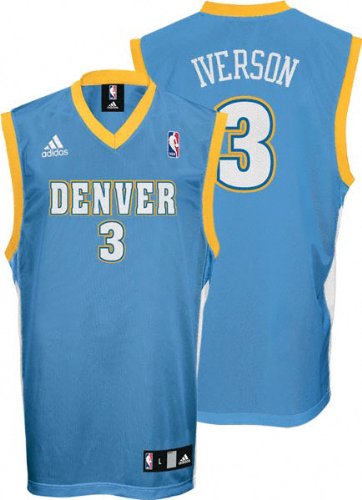 Allen Iverson Denver Nuggets Light Blue Kid