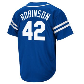 Jackie Robinson Brooklyn Dodgers Dodgers Majestic Cooperstown Heater Jersey - XXL