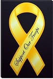 Support Our Troops Yellow Ribbon Giclee Canvas Art Print #3668 12