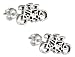 Sterling Silver Mini Tandem Bicycle Post Earrings. Sterling Silver Mini Tandem Bicycle Post Earrings.
