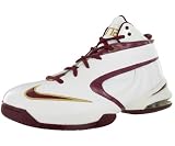 Nike Women's Vis Air Elite Basketball Shoe White, Gold, Maroon