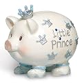 Little Prince Ceramic Piggy Bank - Unique Baby Shower Gift Idea for Boys