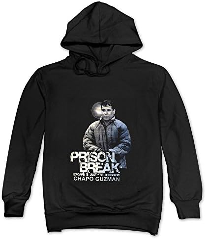 Zcyy Men's Joaquin El Chapo Guzman Loera Boss Sweatshirt Black X-Large