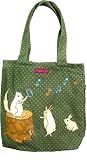 Bungalow360 Squirrel, Bunnies Playing Music Vegan Reversible Tote Bag: Artwork by Susie Ghahremani!