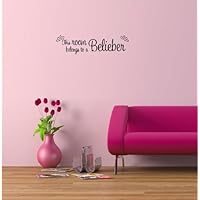 Justin Bieber - This room belongs to a Belieber cute music wall art wall sayings quotes