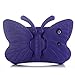 Ipad Mini Case,ER CHEN Kids Light Weight Cute Butterfly Design Shock Proof EVA Foam Series Case for Ipad Mini 1/2/3/4 (Purple)