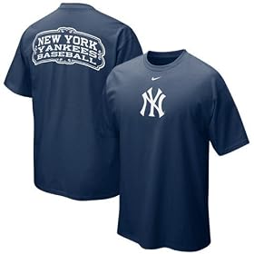 Nike New York Yankees Navy Blue Hanging Curve T-shirt