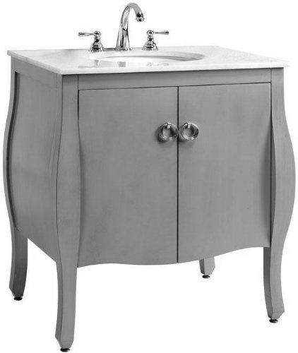 Savoy Sink Cabinet Bathroom 35Hx31W GRAY