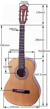 Oscar Schmidt OC1 3/4 Size Classical Guitar (Natural Satin)