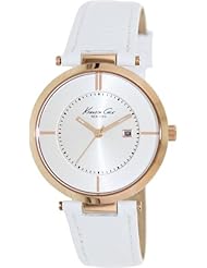 Kenneth Cole New York White Croco-Embossed Strap Womens watch #KC2800