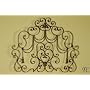 30" Tuscan Wrought Iron Wall Grille Grill Metal Scroll