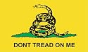 Don't Tread On Me - Gadsden Flag tea party anti obama bumper sticker