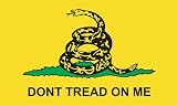 Dont Tread On Me - Gadsden Flag tea party anti obama bumper sticker