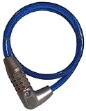 ユニロックス UL ダイヤルワイヤー錠70<可変式/LED付/Φ10-700>(ブルー) Y-4233の画像